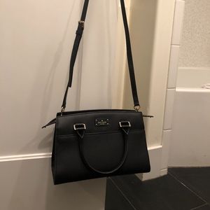 Black Structured Classic Kate Spade Crossbody
